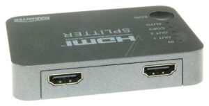 SPLIT 312 UHD 25008255 HDMI-SPLITTER    4K UHD-ONDERSTEUNING 1:2, INCL. NETADAPTER