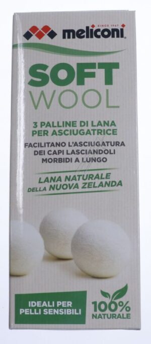 621026 ZACHTE WOLLEN DROOGBALLEN VAN 100% NIEUW-ZEELANDSE WOL (MUIZENVRIJ),  3 STUKS
