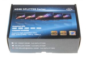 HDMI 2.0 VERDELER 2 VOUDIG 1X IN - 2X UIT,  3D,  4K*2K@60HZ