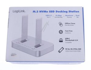 QP0033 geschikt voor DUAL M.2 DOCKING STATION VOOR 2X M.2 NVME SSD MET KLOONFUNCTIE