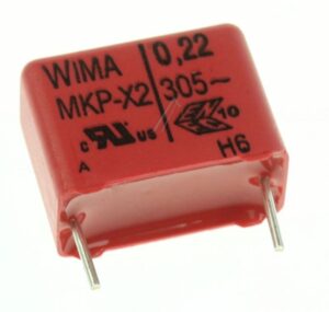 0,22UF-305V MKX2AW32204H00KSSD MKP-X2 FOLIE-CONDENSATOR,  RM=15MM. 220NF -ROHS-