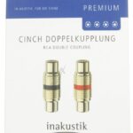 PREMIUM 0080951 CINCH-KOPPELINGEN-SET VERGULD,  ROOD & ZWART