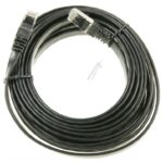 PATCHKABEL CAT7, RJ45, U/ FTP,  ZWART 5M,  SLIM