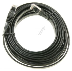 PATCHKABEL CAT7, RJ45, U/ FTP,  ZWART 5M,  SLIM