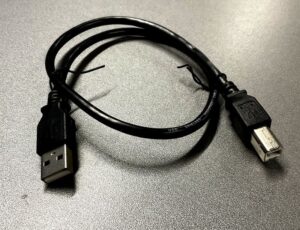 USB-A ADAPTERKABEL,  USB-B,  2.0, ZWART,  0,5M