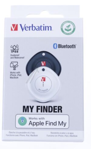 32131 2ER SET IOS BLUETOOTH TRACKER INKL. SCHLÜSSELRING UND BATTERIE,  SCHWARZ    WEISS