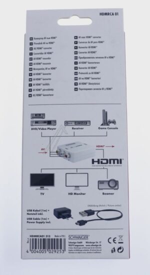 HDMRCA01513 AV-CONVERTER SCART NAAR HDMI