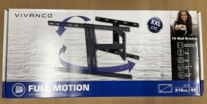 BFMO 6560 37982 XXL TV-MUURBEUGEL,  FULL MOTION,  VESA 600 - 85",  MAX. 50KG