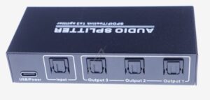 TOSLINK AUDIO SPLITTER /  VERDELER - 1 IN /  3 UIT