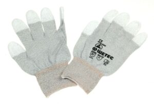 8745.0205 ESD-HANDSCHOENEN MET PU-VINGERTOPPEN,  MAAT: XS