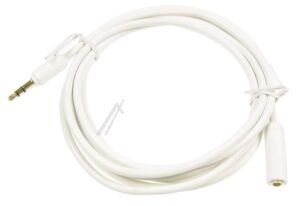 3,5MM JACKSTEKER/ 3,5MM JACK CONTRA 1,8M,  WIT