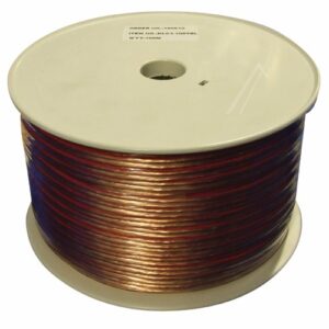 2X2,5MM² LS-KABEL 100M,  TRANSPARANT,  CCA (KOPER-ALUMINIUM)