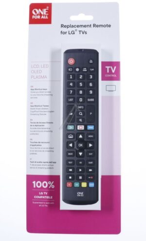URC4911 VERVANGENDE AFSTANDSBEDIENING V. geschikt voor LG 2.0
