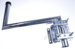 24245 STALEN MUURBEUGEL 90°,  MUURAFSTAND VARIABEL TOT 45CM.