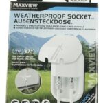 MAXVIEW SAT-AUSSENSTECKDOSEN,  F-SINGLE-ANSCHLUSS,  WEISS