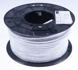 KKE350 29201228 COAX-KABEL WIT - BRANDKLASSE-E,  ROL À 100 METER
