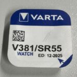 SR55 V381 KNOOPCEL 1,55V-45MA 11,6X2,1MM. ZILVEROXIDE  geschikt voor VARTA