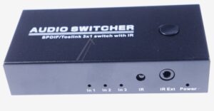 TOSLINK AUDIO SWITCHER /  SIGNAL UMSCHALTER - 3 EIN /  1 AUS