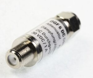 DGF 6 DC 7124105 F-CONNECTOR 6 DB SAT-DEMPER