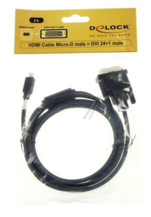 83586 HDMI KABEL MICRO-D STECKER > DVI 24 1 STECKER 2 M