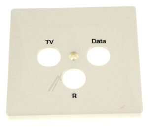 ESZ 54 274453 ABDECKPLATTE 3-LOCH FÜR MODEM-STECKDOSE BEDRUCKT MIT TV/ DATA