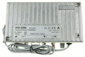 VOS 43/ RA 20910030 HAUSANSCHLUSS-VERSTÄRKER 5-65/ 85-1006 MHZ