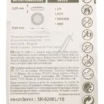 SR920 SR-920EL/ 1B 1,55V-44MAH ZILVER-OXIDE KNOOPPCEL,  1 OP BLISTER
