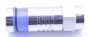 F-COMPRESSIESTEKER VOOR 7,2-7,4MM KABEL, VERNIKKELD