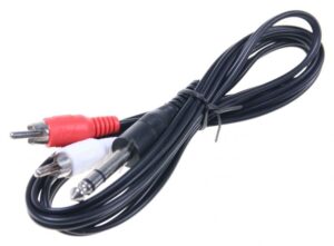 JACK STEKER 6,3MM - 2 CINCHSTEKER,  1,5M