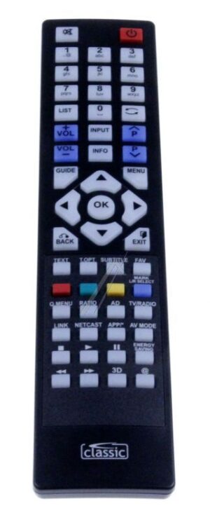 IRC87053 1:1 CLASSIC AFSTANDSBEDIENING 1:1 VOOR FLAT-TV LG 3D