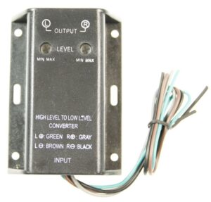 30.5000-02 HIGH LEVEL > LOW LEVEL PEGELADAPTER REGELBAAR MET NF-FILTER