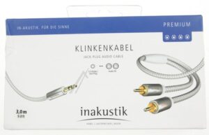 PREMIUM 00410003 MP3 AUDIO-KABEL 3,5MM-JACK-ST. /  2X CINCH-ST. 3,0MTR.