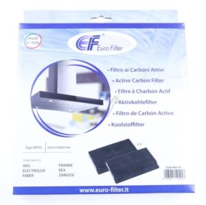 EFF55 KOHLEFILTER 2 STÜCK ALTERNATIV 225 X 155 X 20MM,  VERKAUFSKARTON