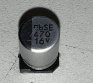 470UF-16V SMD-ELCO 105°,  8,0X10MM. ROHS-CONFORM