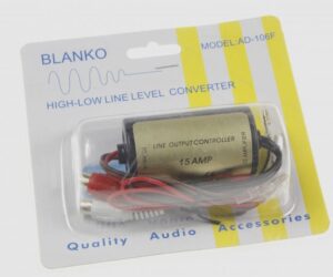 HIGH LEVEL > LOW LEVEL ADAPTER MET ONTSTOORFILTER