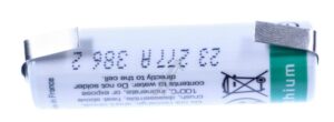3,6V-2600MAH LS14500 LP LITHIUM BATTERIJ SAFT MET SOLDEERLIPPEN
