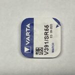 V391 SR55 KNOOPCEL 1,55V-40MA. 11,6X2,1MM. ZILVEROXIDE  geschikt voor VARTA