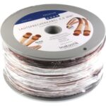 00402410 2X 4,0MM² PREMIUM LUIDSPREKERKABEL CU, TRANSPARANT,  L: 10MTR