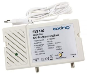 SVS 1-00 SVS00100 SAT-BREEDBANDVERSTERKER M.VOEDING ,  18-25DB.(105DBµV)