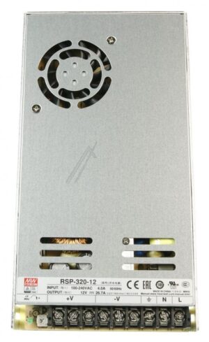 12VDC-26,7A-320W RSP-320-12 SCHALTNETZTEIL,  GESCHLOSSENE BAUFORM,  PFC