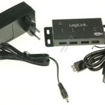 UA0149 USB 3.0 HUB,  4-PORT,  METALEN BEHUIZING