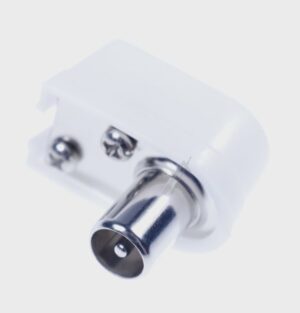 WST10532 KOAX WINKELSTECKER,  WEIß
