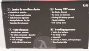 KA05 DUMMY CAMERA,  OUTDOOR