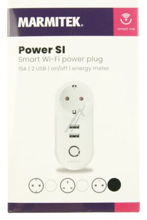 POWER SI 25108521 POWER SE SMART WI-FI NETZSTECKER - IEC TYP E (FR/ BE/ SV/ TN) - ALEXA UND  geschikt voor GOOGLE