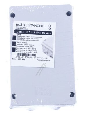 120351 FEUCHTRAUM-ABZWEIGDOSE IP 54 RECHTECKIG 175 X 110 X 83 MM