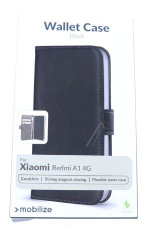 28670 geschikt voor MOBILIZE CLASSIC GELLY WALLET BOOK CASE XIAOMI REDMI A1 4G ZWART