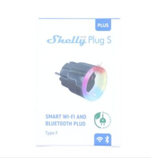 217117 SHELLY_PLUS_PLUG_S_B PLUS STEKKER S VERLOOPSTEKKER 12A MEETFUNCTIE WIFI BT ZWART