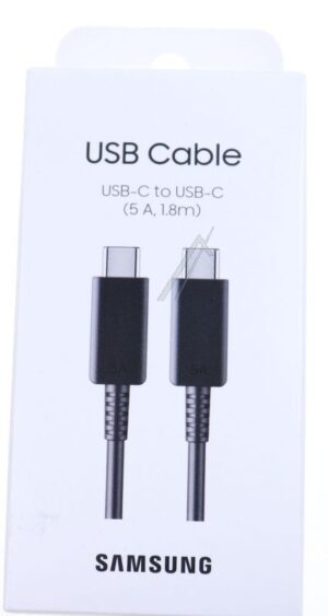 EP-DX510JBEGEU SAMSUNG USB-C NAAR USB-C KABEL EP-DX510 (5A) 1,8M,  ZWART