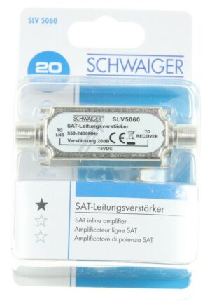 SLV5060531 SAT-LEISTUNGSVERSTÄRKER: 16 DB,  SILBER