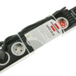 SUPER-SOLID-LINE 1153380115 STECKDOSENLEISTE 5-FACH SCHWARZ/ LICHTGRAU 2,5M H05VV-F 3G1,5